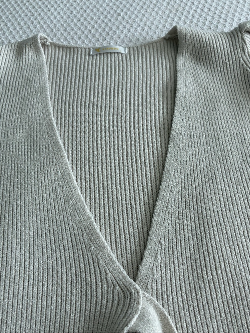 Kirundo Tie-Front Ribbed Cardigan - Picture 11 of 13